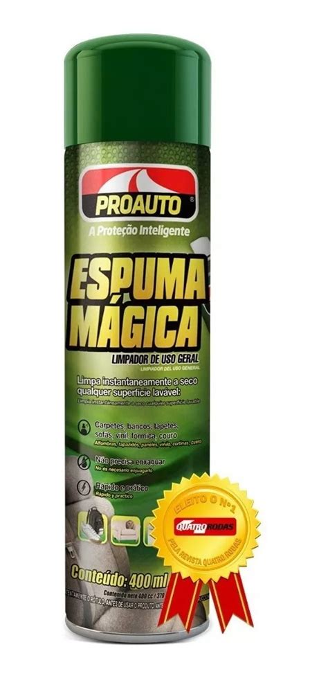 Espuma M Gica Limpador De Uso Geral Ml Proauto Parcelamento Sem Juros