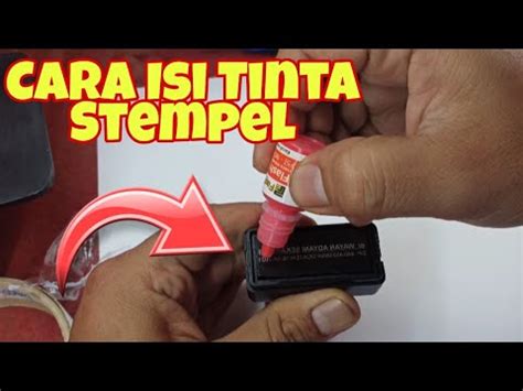 Cara Isi Tinta Stempel Otomatis Youtube