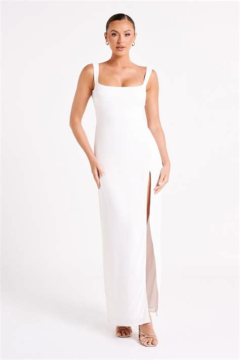 Verana Backless Satin Maxi Dress White Satin Maxi Dress White Maxi Dresses Ruched Maxi Dress