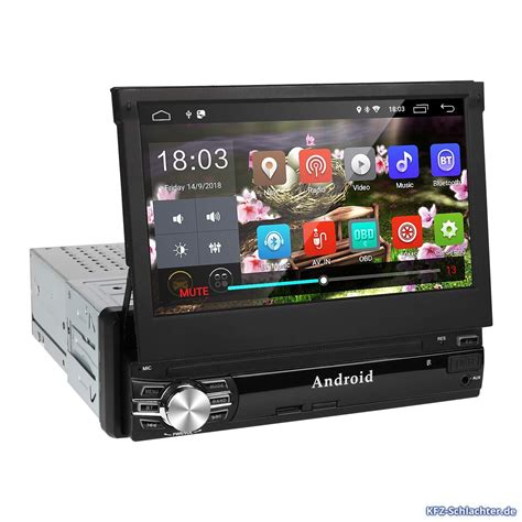 1Din Autoradio Amkle Autoradio Bluetooth 7Zoll Android 9 0 Touchscreen