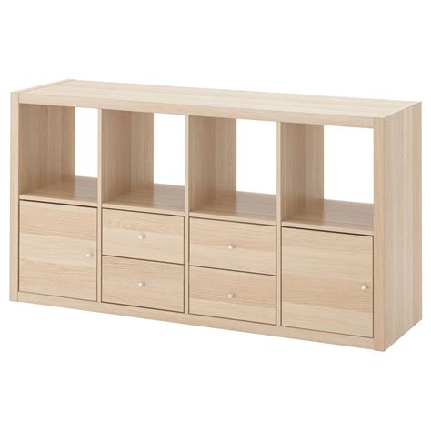 KALLAX Regal mit 4 Einsätzen Eicheneff wlas IKEA Schweiz