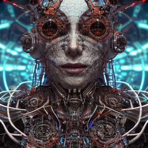 Timeless Cybernetic Deity With Circuitry Skin And Stable Diffusion