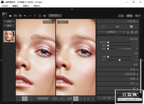 【软件ps插件】懒人必备一键人像磨皮瘦脸美颜修图插件 Pt Portrait 51 工作室版 Win中文 红森林