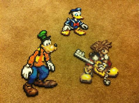 Sora Donald Y Goofy Easy Perler Beads Ideas Diy Perler Beads Perler Beads Designs