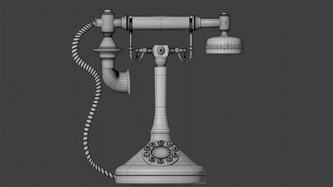 Rotary Dial Vintage Telephone 3d Model Cgtrader