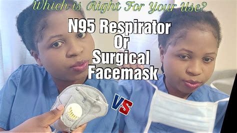 N95 Respirator Vs Surgical Face Mask Difference N95respiratorruthdada Nursing Youtube