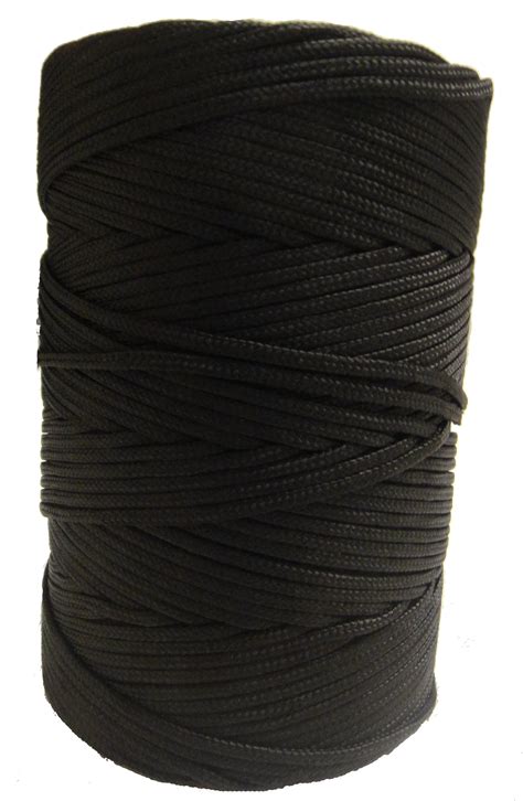 Timko Ltd 2mm Black Braided Nylon Cord X 280m Braided Nylon Twine