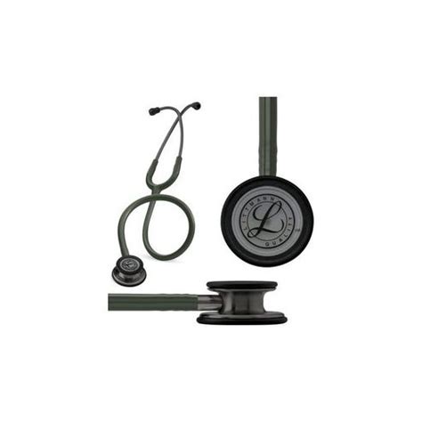 M Littmann Classic Iii Stethoscope Smoke Finish Dark Olive Green