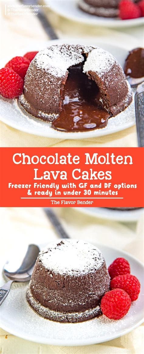 Super Easy Chocolate Molten Cakes With Video The Flavor Bender