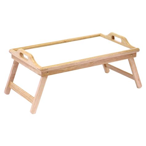 Amazon Winsome Wood Breakfast Bed Tray With Handle Foldable Legs