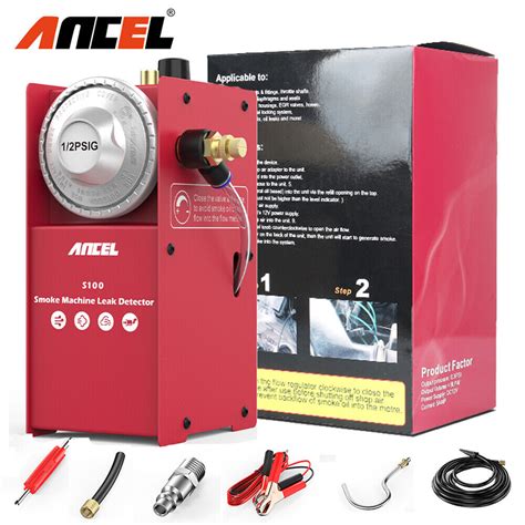 ANCEL S100 Vacuum Smoke Tester Automotive EVAP Smoke Machine Car Leak