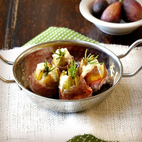 Prosciutto Wrapped Figs With Goat Cheese And Rosemary Tastefood