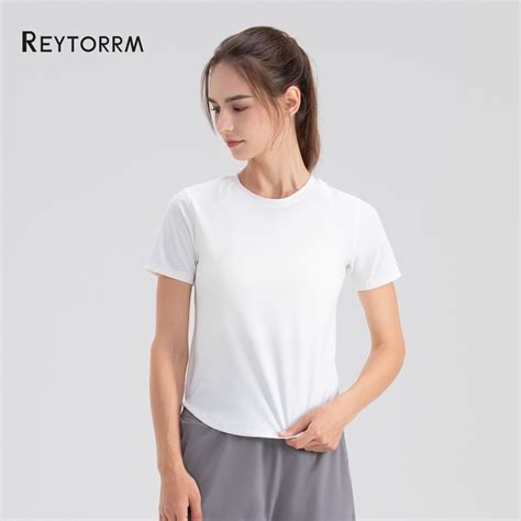 Jual Reytorrm Kaos Sport Baju Lengan Pendek Wanita Olahraga Gym Yoga T