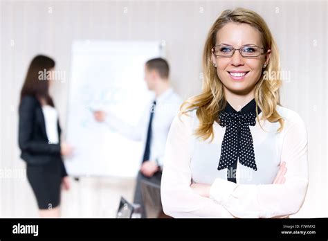Businesspeople In Group Communication Stock Photo Alamy