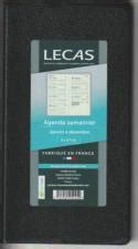 Lecas Agenda Semainier Couverture Plastique 9x17cm Le Periscope 2024