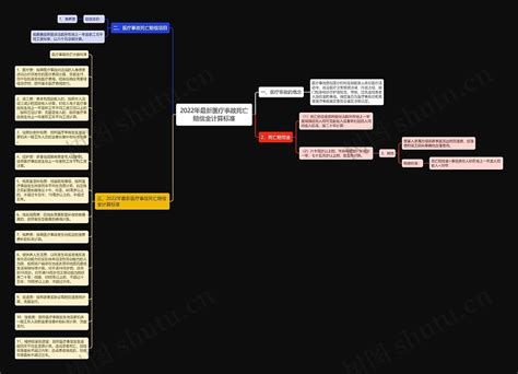 2022年最新医疗事故死亡赔偿金计算标准思维导图编号p7329411 Treemind树图