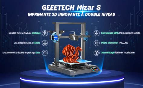 Geeetech Mizar S Imprimante D Fdm Mise Niveau Automatique Avec Lit