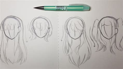 4 Ways to Draw Hair - YouTube