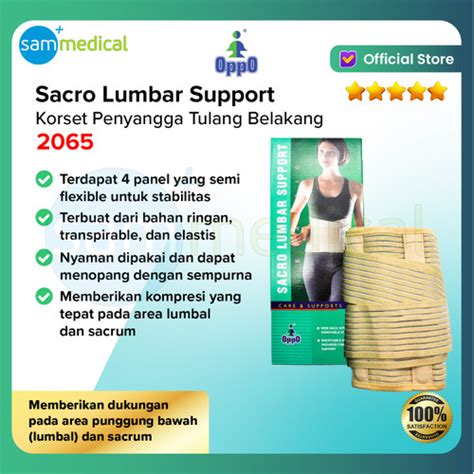 Promo Oppo Sacro Lumbar Support Korset Tulang Belakang