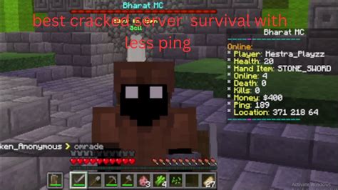 THE BEST CRACKED Minecraft Server With Less Ping YouTube