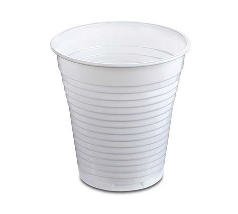 Vaso Blanco de Plástico