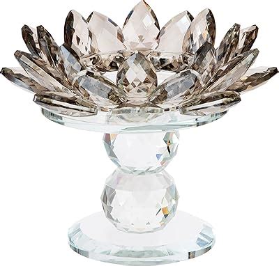 Amazon Waltz F Crystal Lotus Flower Tealight Candle Holder