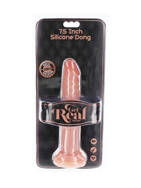 Get Real 19cm Silicone Dildo Natural by ToyJoy Ρεαλιστικά Ομοιώματα