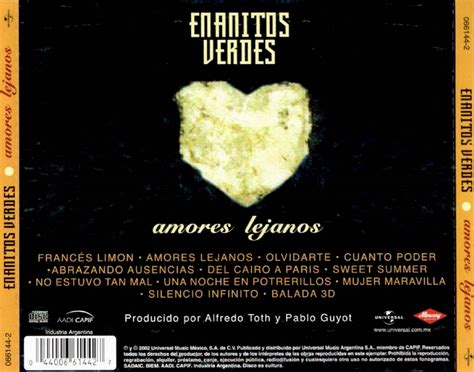 Car Tula Trasera De Enanitos Verdes Amores Lejanos Portada