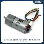 Motor Dc Mm Ichibot Encoder Internal Gearbox V Rpm Kencang