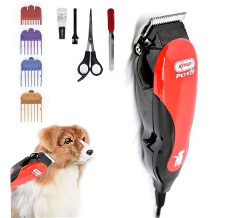 Máquina Profissional Kit Tosa Cães Gatos Pets Pequeno Médio Porte KNUP