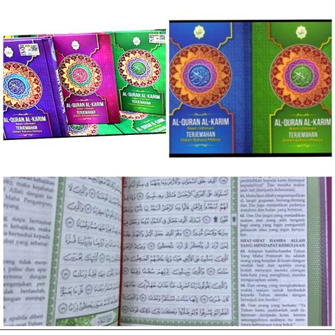 TERJEMAHAN AL QURAN RASM UTHMANI DALAM BAHASA MELAYU A6 KULIT KERAS