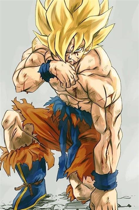 Pin De En Dragon Ball Imagenes De Goku Ssj