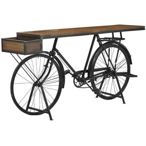 Loomlan Unique Repurposed Entry Console Table Bicycle Home Bar