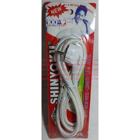 Jual Kabel Setrika Merk Shinyoku Steker Arde Bulat Meter Shopee