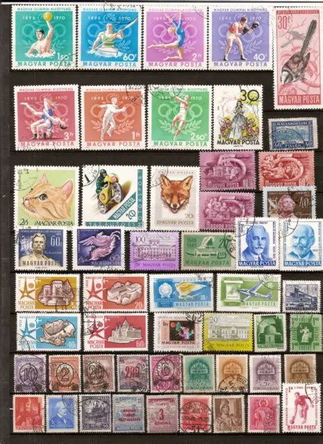 N431 52 TIMBRES HONGRIE oblitérés dont anciens en bon état EUR 3 50