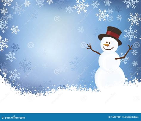 Snowman Background