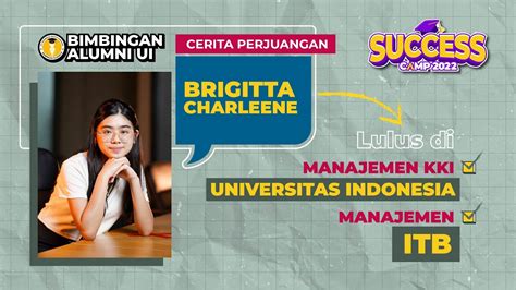 Bimbingan Alumni UI Cerita Kesuksesan Brigitta Lulus Manajemen KKI UI