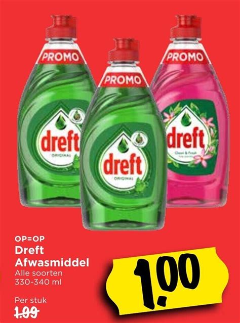 Dreft Afwasmiddel Ml Aanbieding Bij Vomar