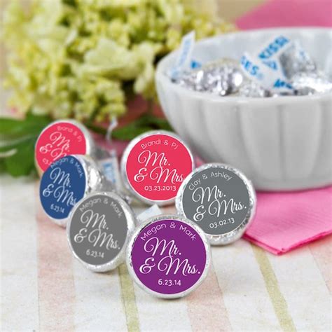 108 Hershey Kiss® Stickers Wedding Favors Shower Favors Mr Etsy