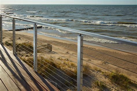 Deck Cable Railing At Silver Beach Viewrail