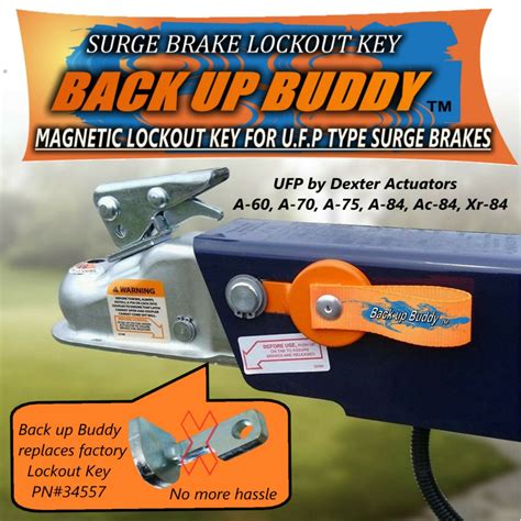 Magnetic Lock Out Key For Ufp Type Trailer Surge Brakes Back Up Buddy