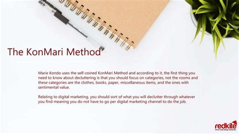 Digital Marketing Marie Kondo Style Ppt