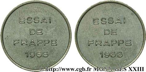 Essai De Frappe D Un Module De 1 2 Franc 1966 Paris G 428 V23 2096 Modernes