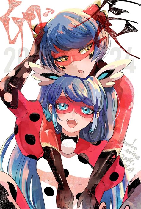 Marinette Dupain Cheng Pennybug And Kagami Tsurugi Miraculous