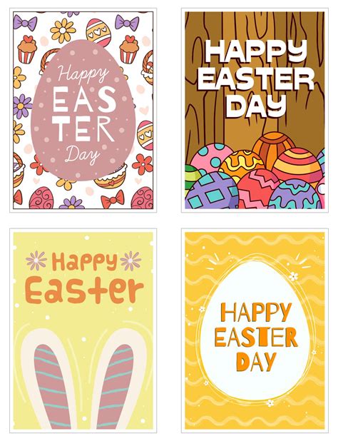 Easter Cards - 10 Free PDF Printables | Printablee