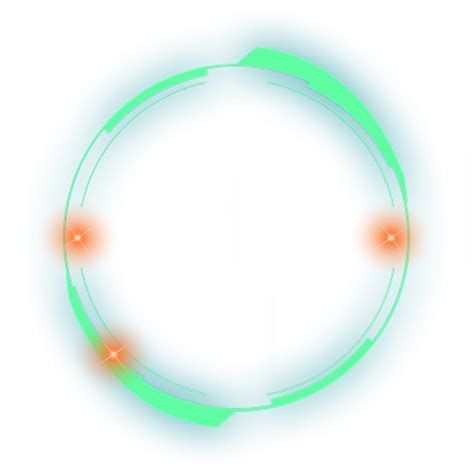 Multicolored Circle Glow Light Effect Png Pic