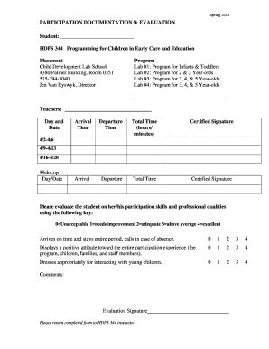 Fillable Online Hs Iastate S123444th Participation Documentationdoc