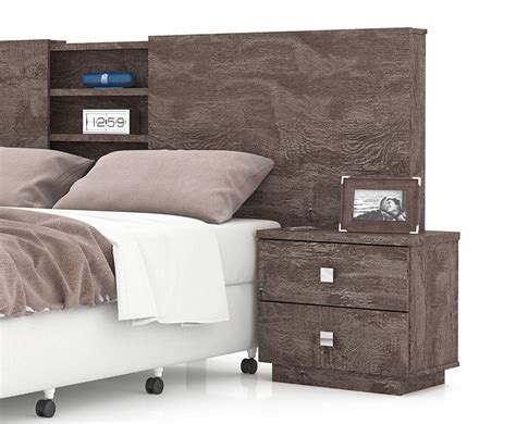 Cabeceira Vitória P Cama Box Casal Queen King 2 Criado mudo R 488