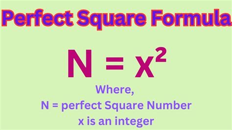 Perfect Squares Definition Formula Examples Tips And Tricks Chart