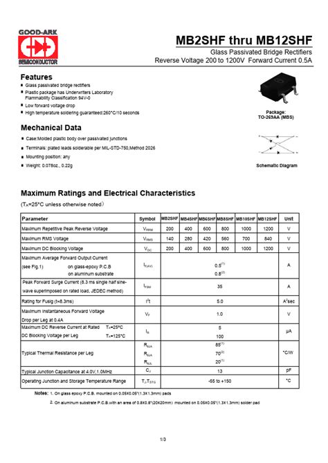 MB2SHF Rectifiers Datasheet PDF Distributor Stock And Price